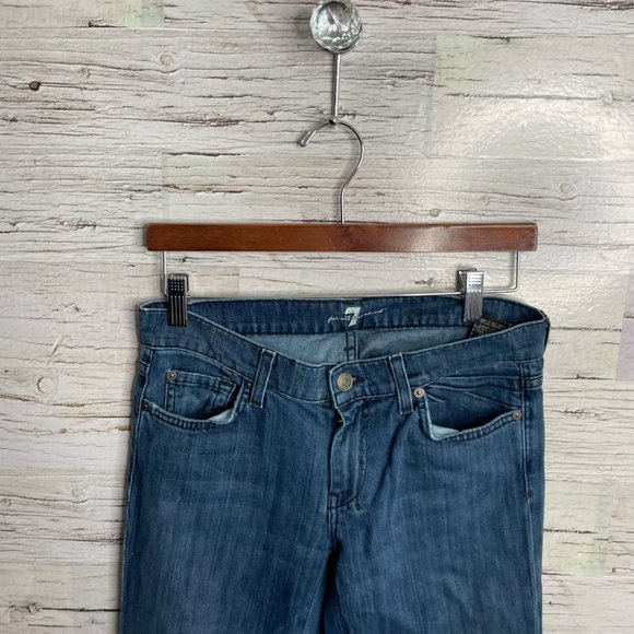 7 for all mankind dojo boot cut jeans size 27 - Picture 2 of 11